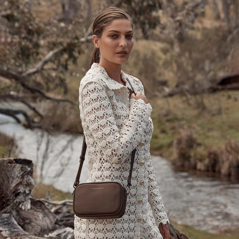 Status Anxiety Plunder Women's Leather Crossbody Bag Black