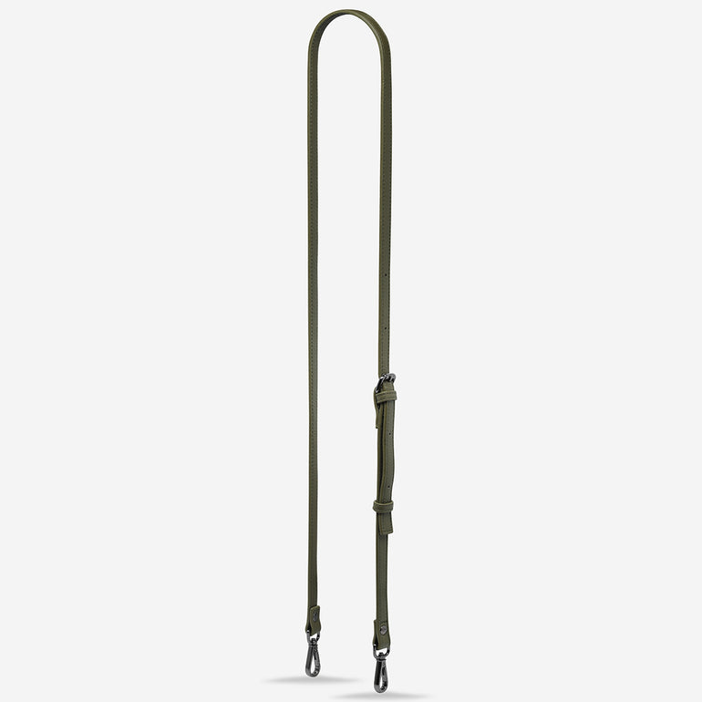 Status Anxiety Khaki Thin Leather Strap for Bags 