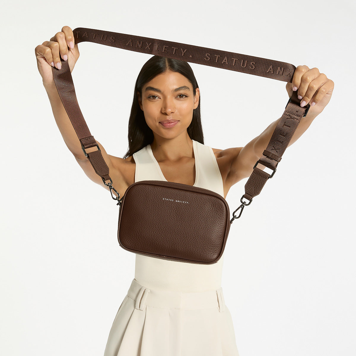 Status Anxiety Plunder With Webbed Strap Cocoa