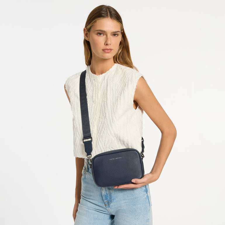 Status Anxiety Plunder With Webbed Strap Midnight Blue