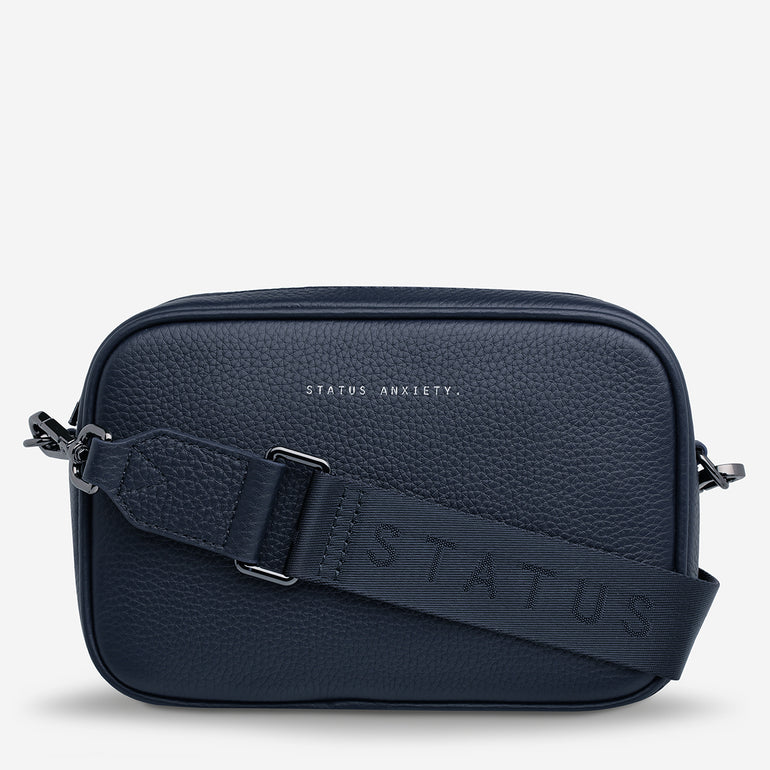 Status Anxiety Plunder With Webbed Strap Midnight Blue