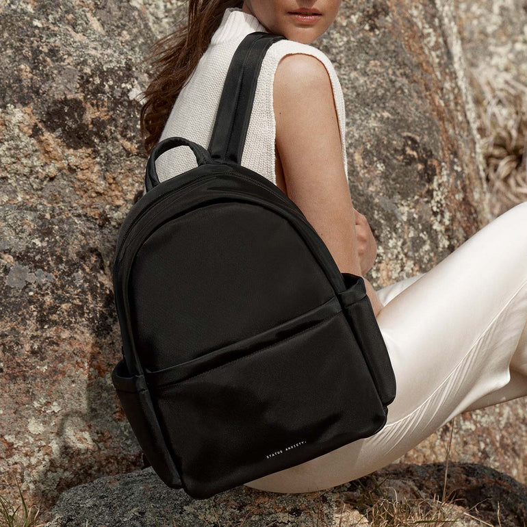 Status Anxiety Frankie Backpack Black Recycled