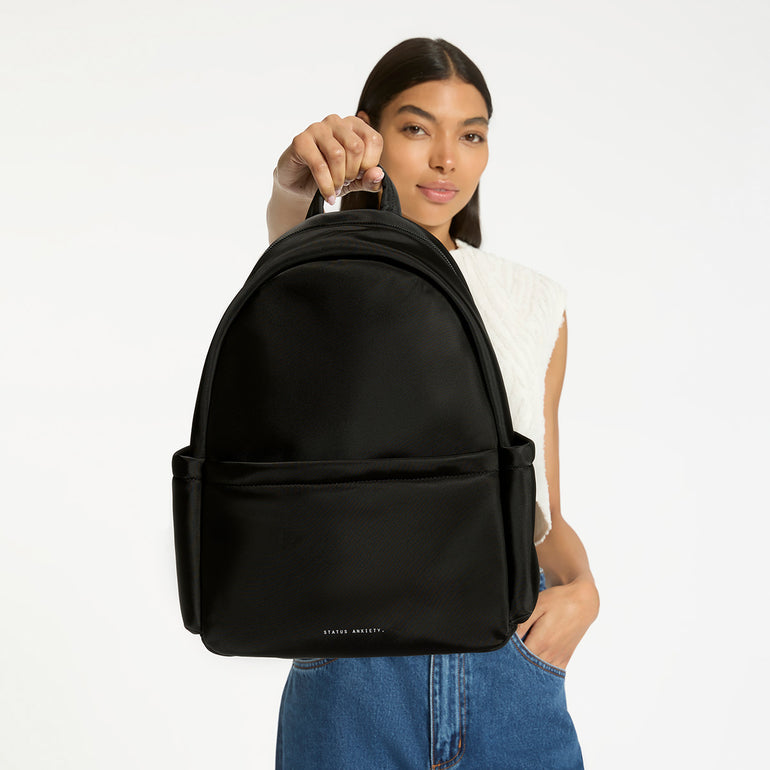 Status Anxiety Frankie Backpack Black Recycled