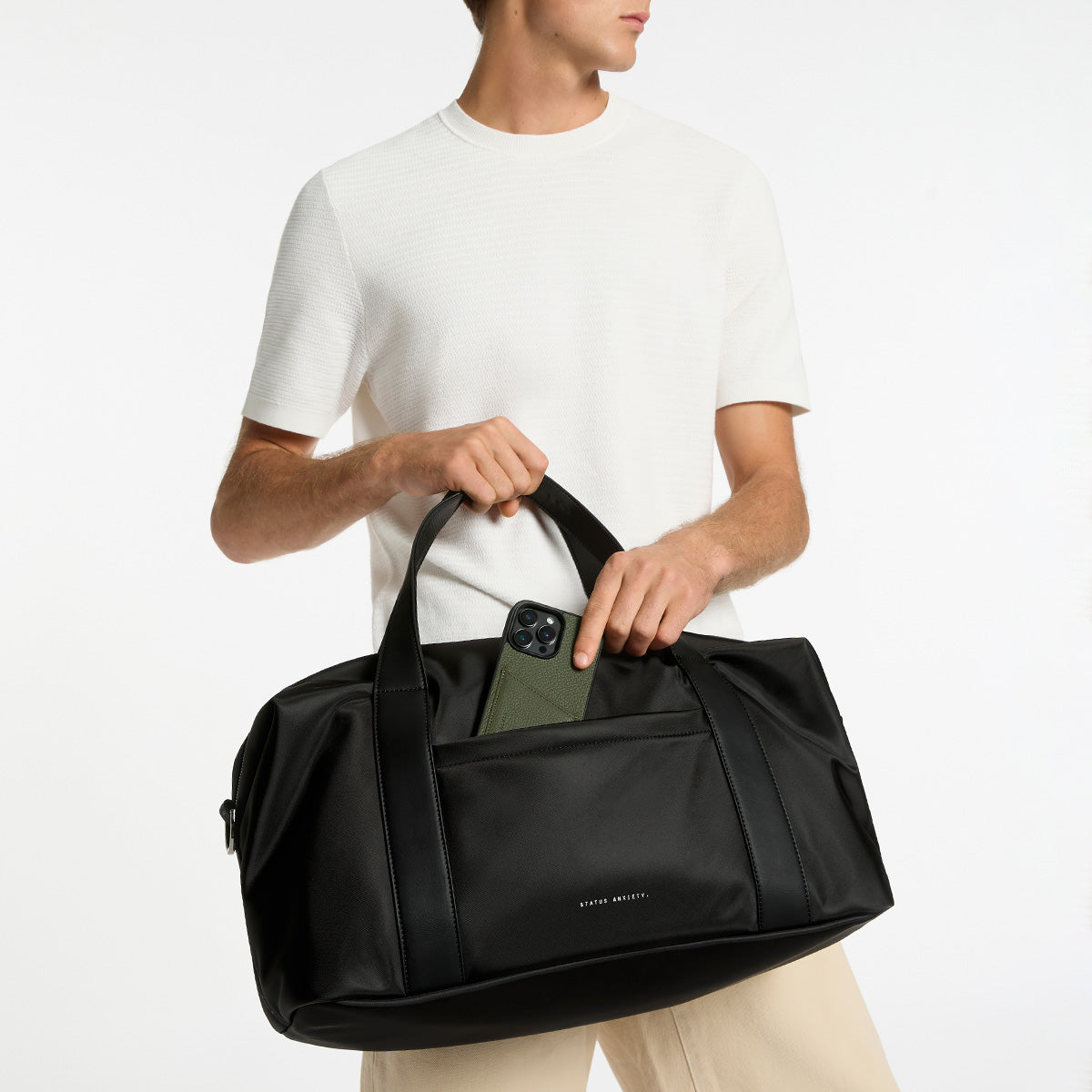 Status Anxiety Rainey Duffle Bag Black Recycled