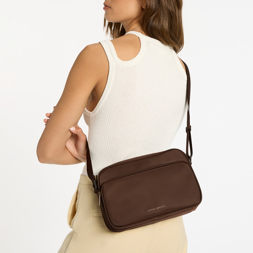 Rani Women's Truffle Recycled Bag | Status Anxiety®