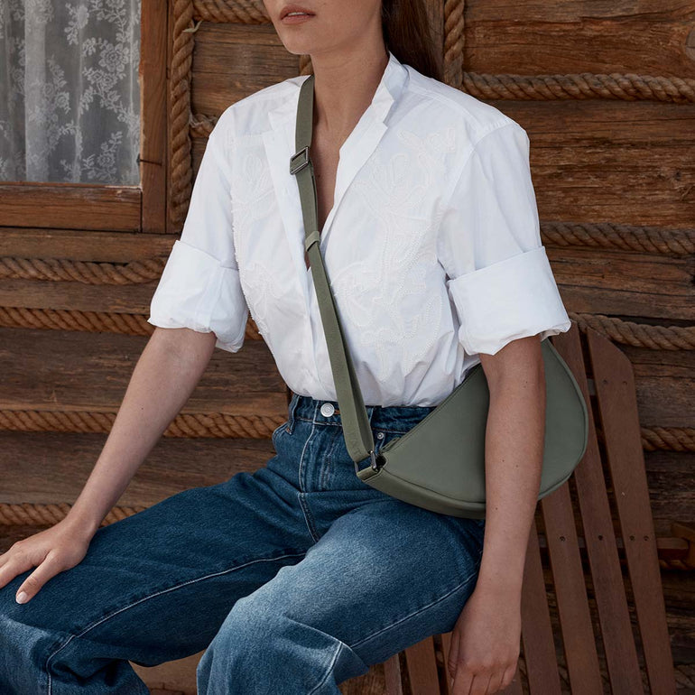 Status Anxiety Zuzu Crossbody Bag Olive Recycled