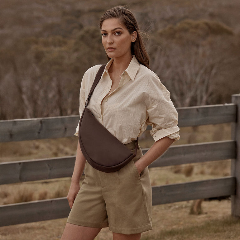 Status Anxiety Zuzu Crossbody Bag Truffle Recycled