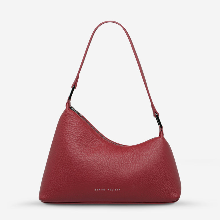 Status Anxiety Reverie Women's Leather Shoulder Bag Rouge