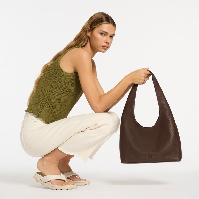 Status Anxiety Solstice Women's Leather Tote Bag Cocoa