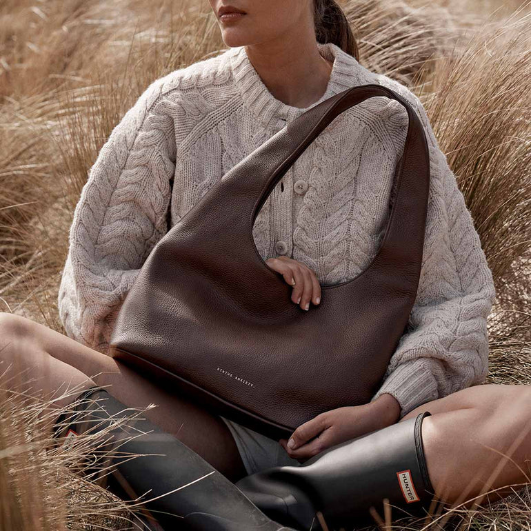 Status Anxiety Solstice Women's Leather Tote Bag Cocoa