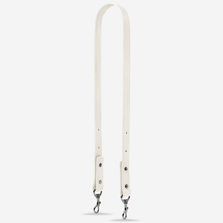 Status Anxiety Chalk Medium Leather Strap for Bags 