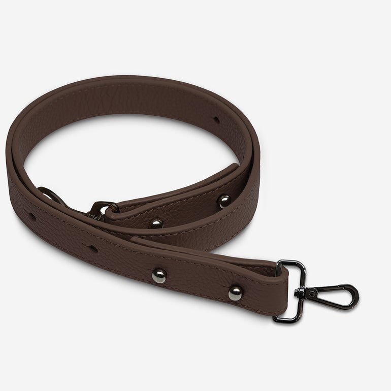 Status Anxiety Cocoa Medium Leather Strap for Bags 