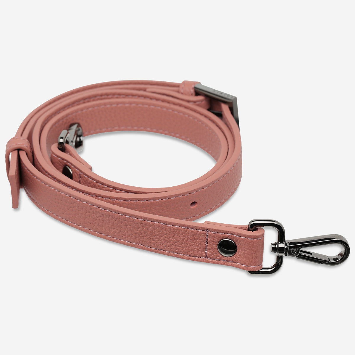 Status Anxiety Dusty Rose Thin Leather Strap for Bags 