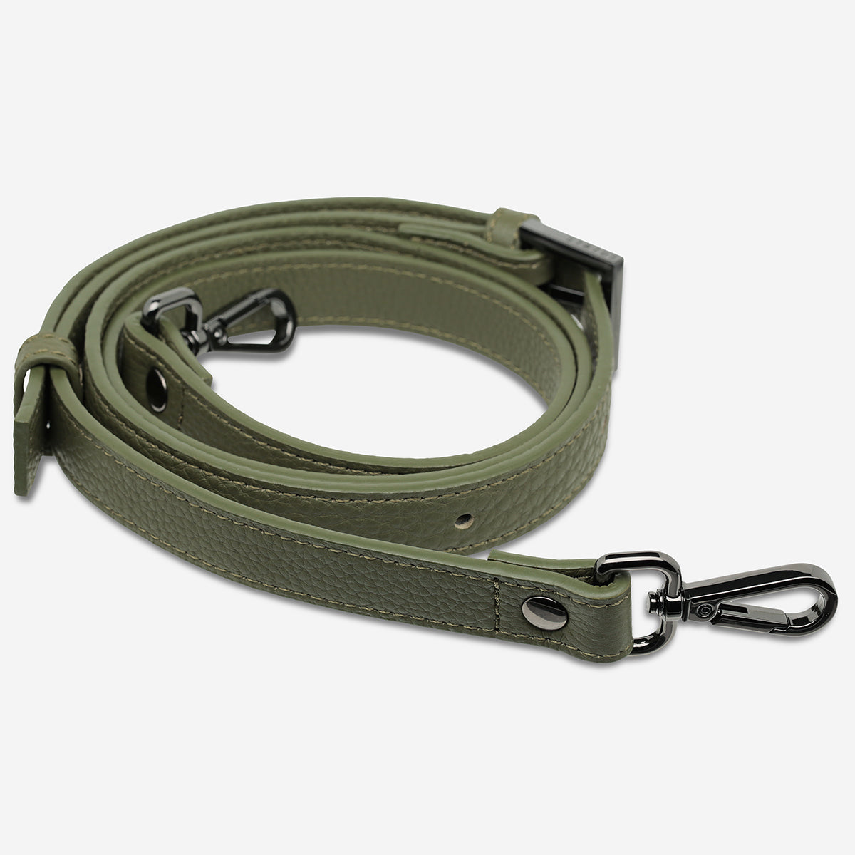 Status Anxiety Khaki Thin Leather Strap for Bags 