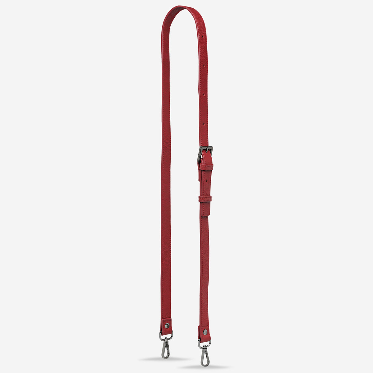 Status Anxiety Rouge Thin Leather Strap for Bags 