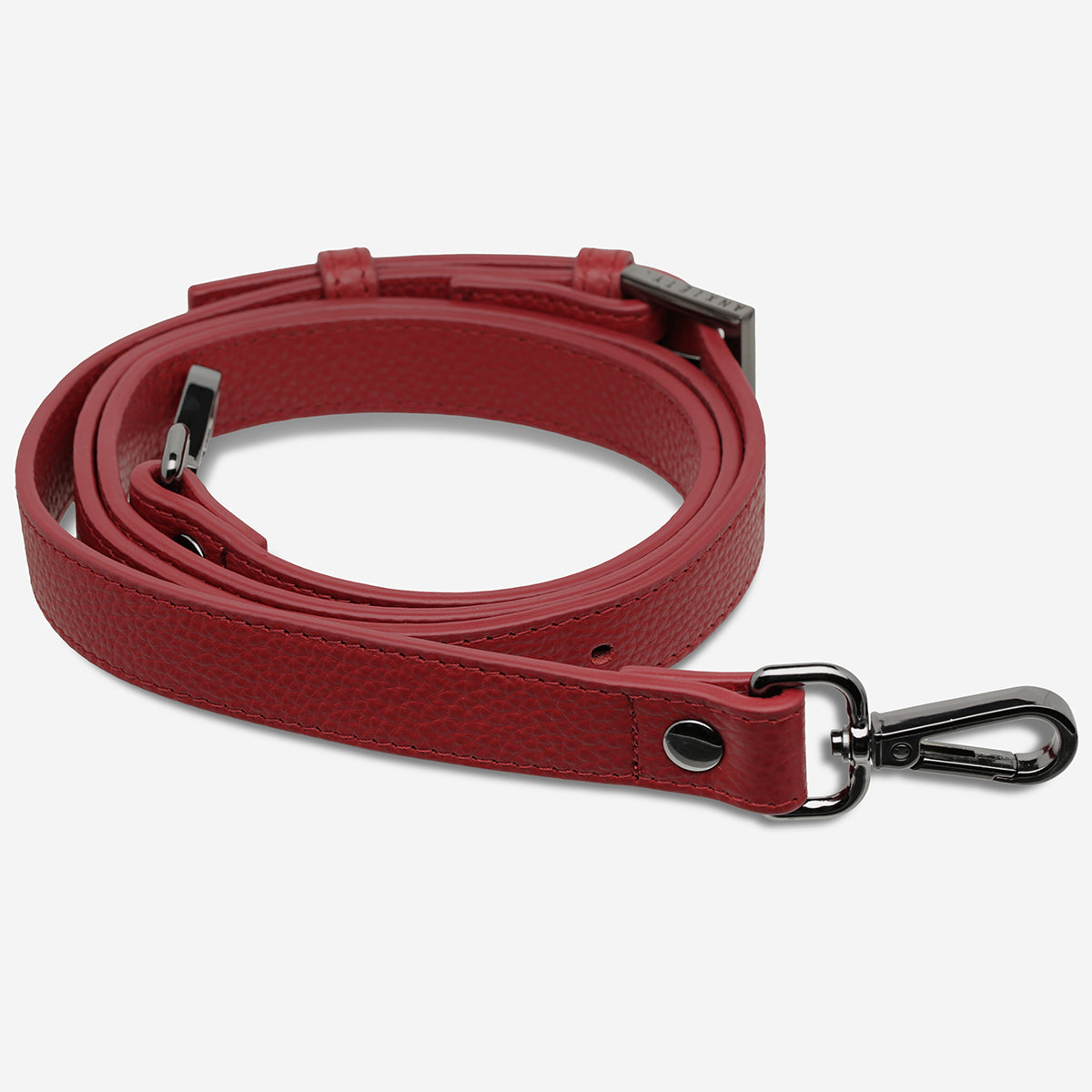 Status Anxiety Rouge Thin Leather Strap for Bags 