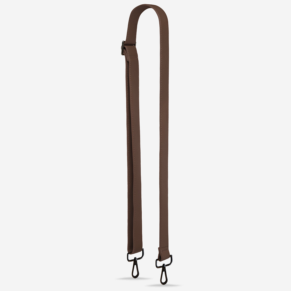Status Anxiety Cocoa Wide Leather Strap for Bags 