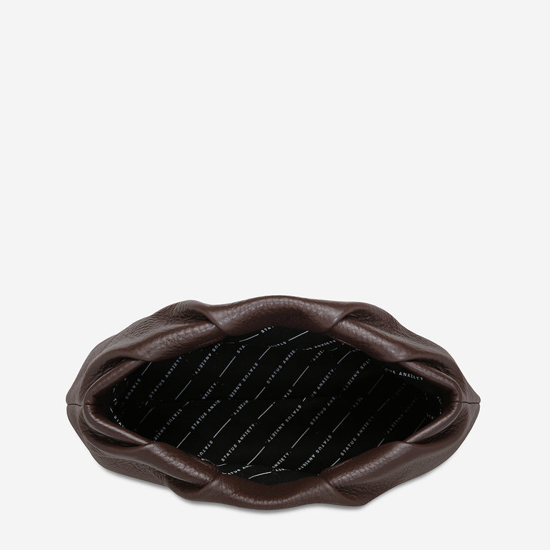 Status Anxiety The Moment Women's Leather Clutch Cocoa