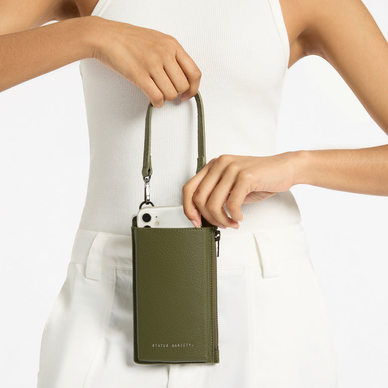 Status Anxiety Voyager Women's Leather Bag Khaki
