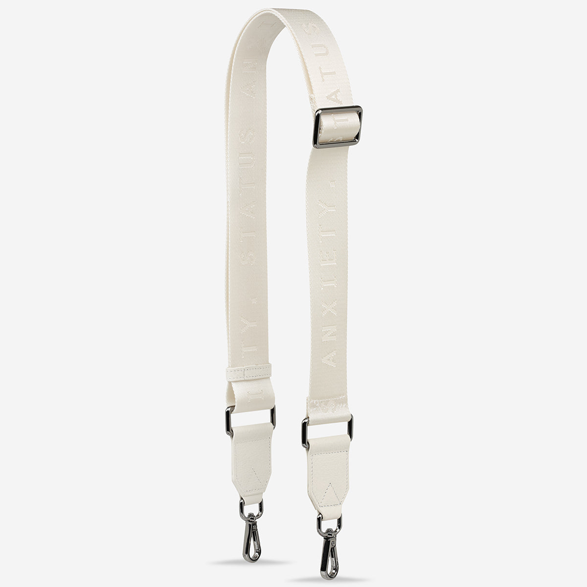 Status Anxiety Chalk Medium Webbed Strap for Bags 