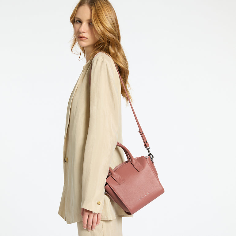 Status Anxiety Dusty Rose Medium Leather Strap for Bags 