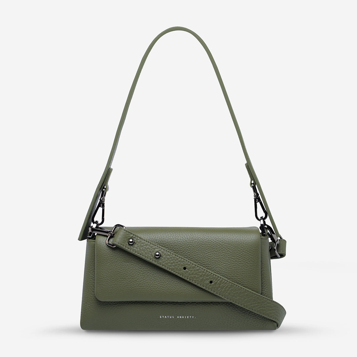 Status Anxiety Zenith Women’s Leather Bag Khaki