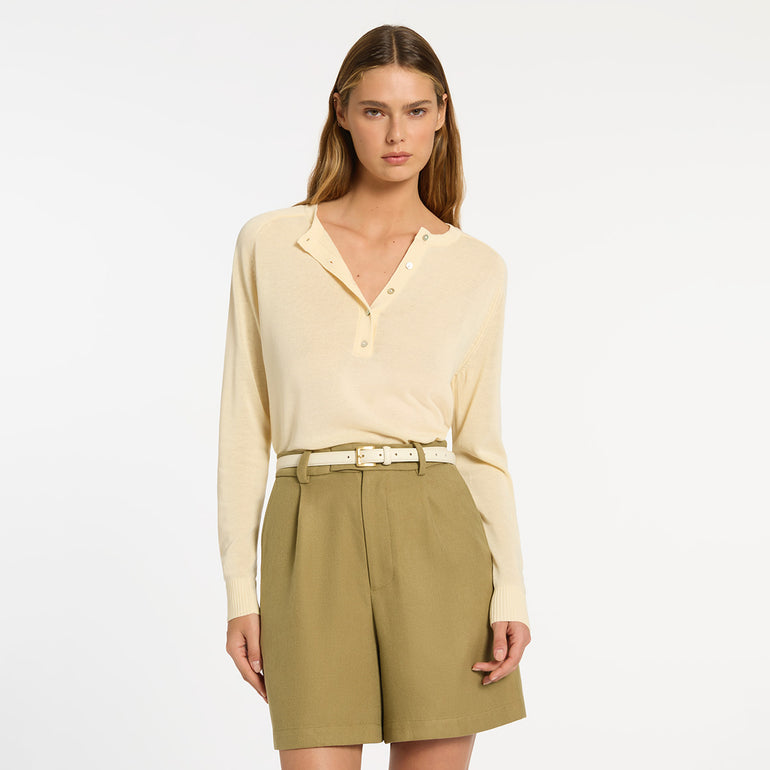 Status Anxiety In Your Eyes Women's Leather Belt Ivory/Gold