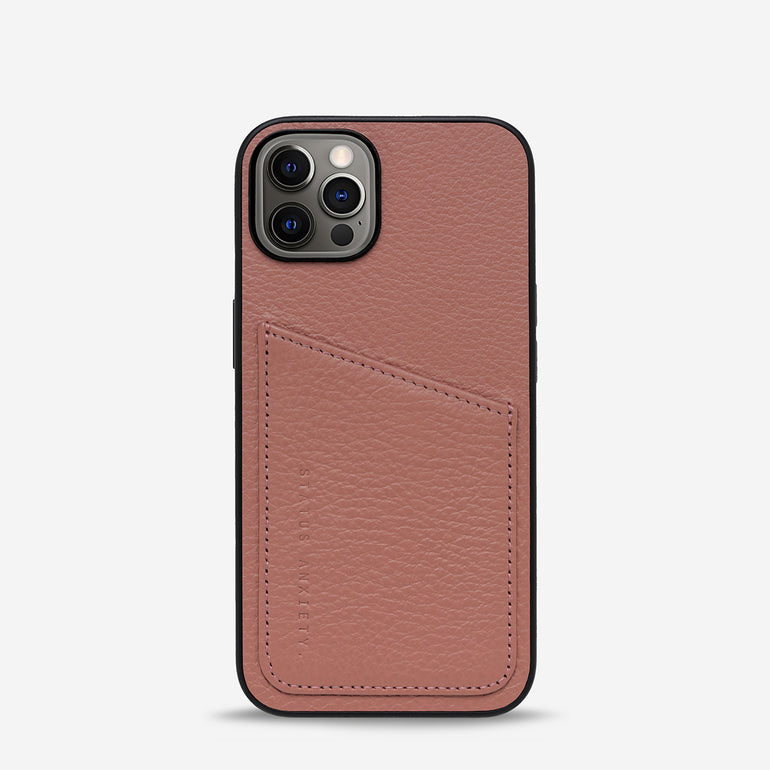 Status Anxiety Who's Who Leather iPhone Cases Dusty Rose