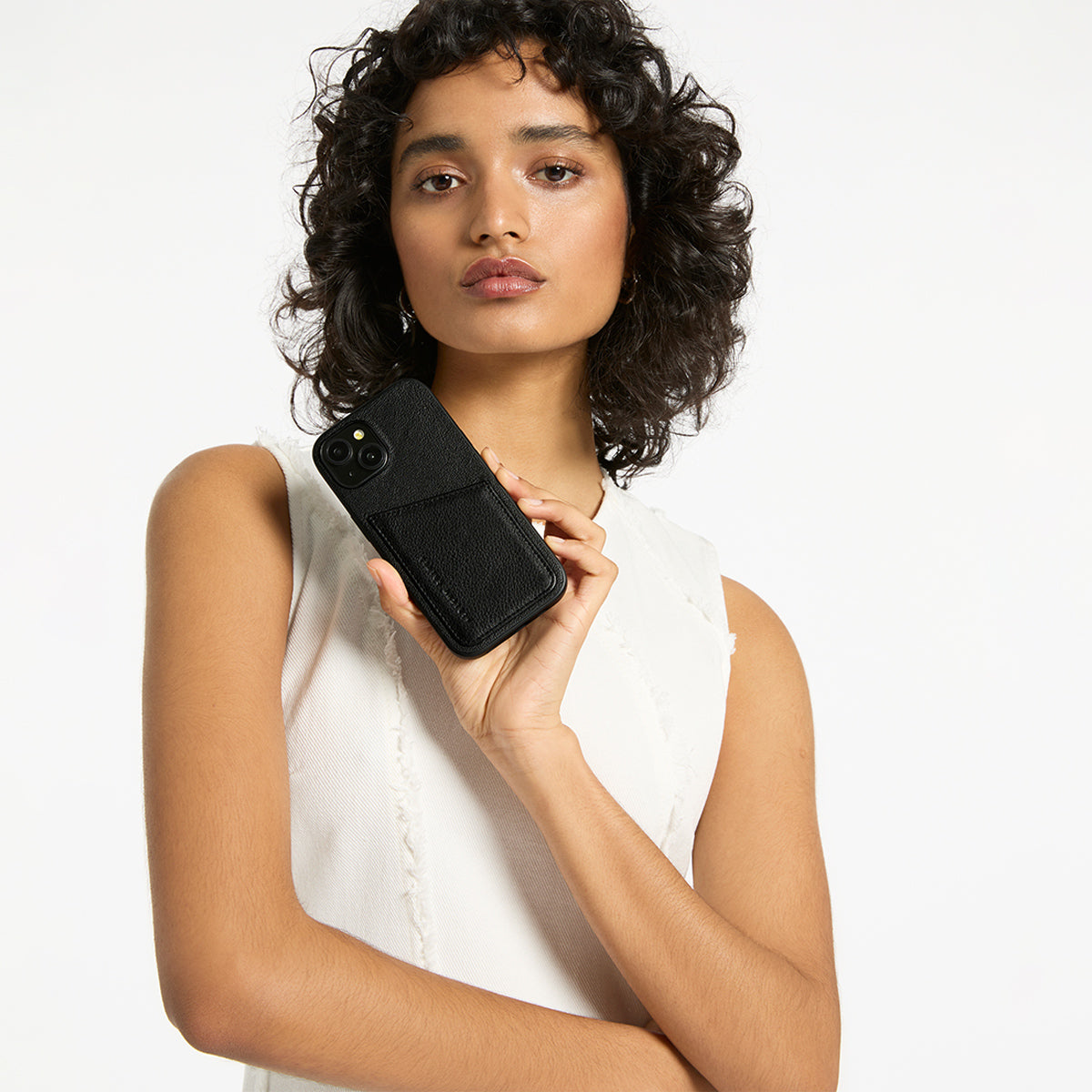 Status Anxiety Who's Who Leather iPhone Cases Black