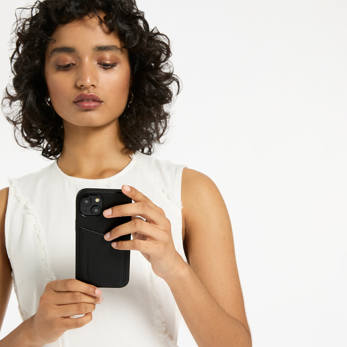 Status Anxiety Who's Who Leather iPhone Cases Black