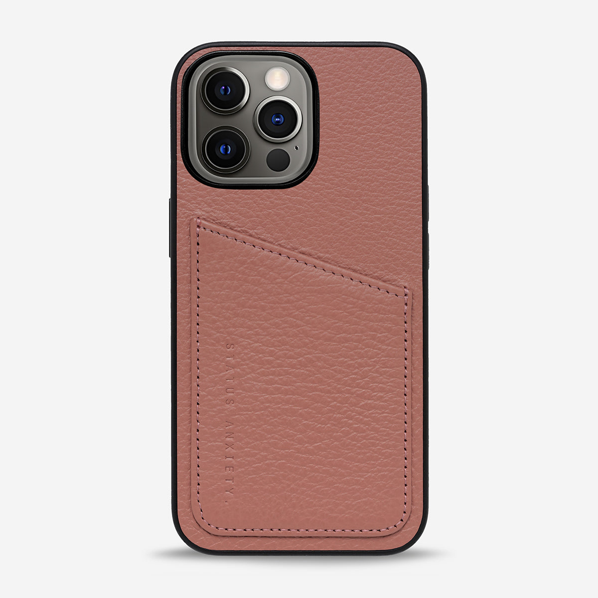 Status Anxiety Who's Who Leather iPhone Cases Dusty Rose