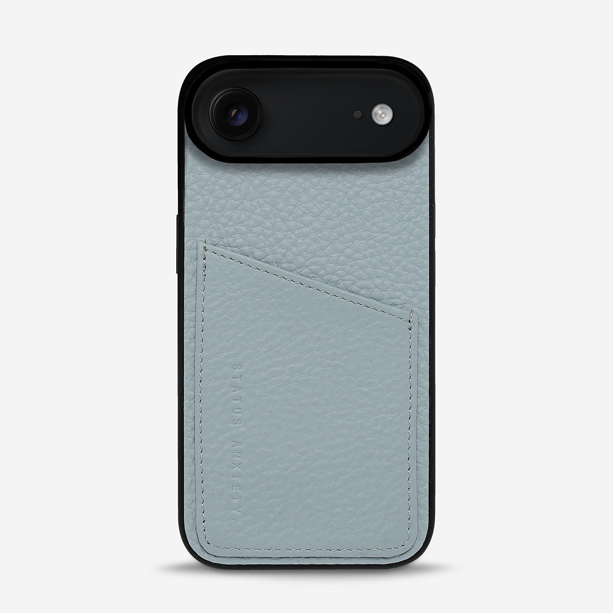 Status Anxiety Who's Who Leather iPhone Cases Powder Blue