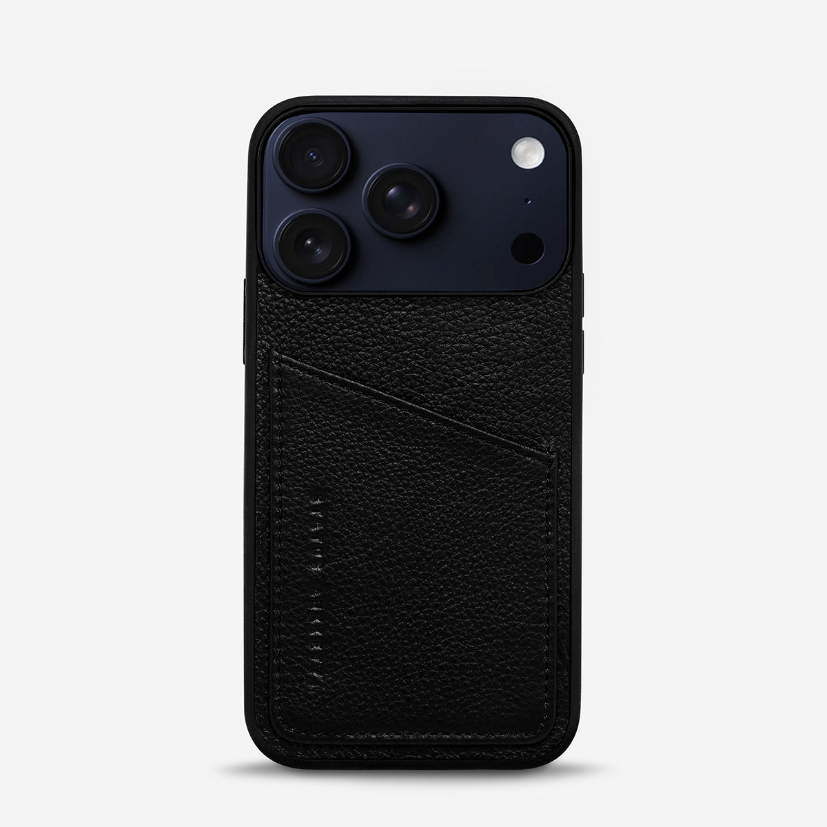 Status Anxiety Who's Who Leather iPhone Cases Black