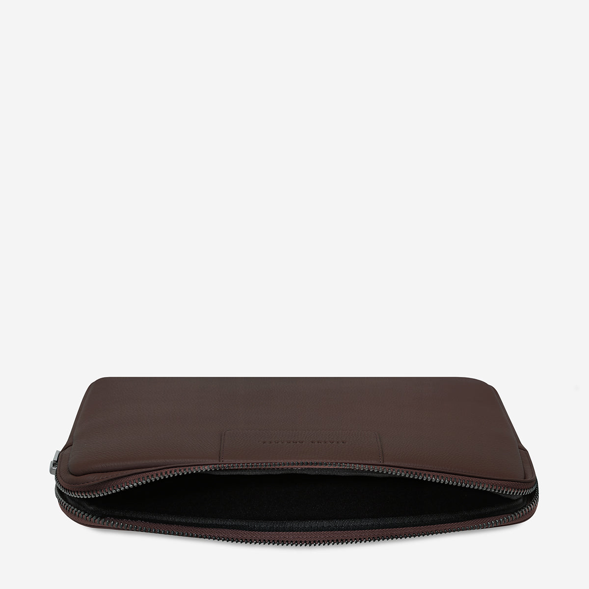 Status Anxiety Before I Leave Leather Laptop Case Cocoa