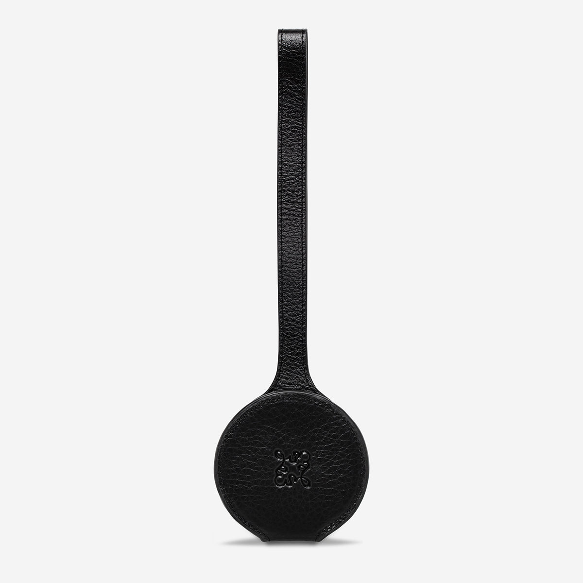 Status Anxiety As You Go Leather Luggage Tag Black