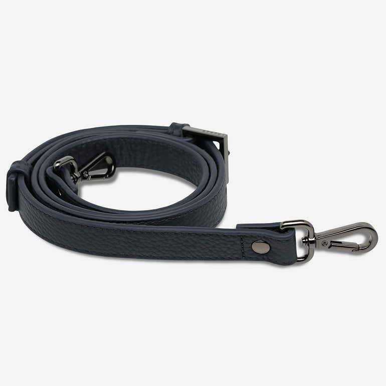 Status Anxiety Midnight Blue Thin Leather Strap for Bags 