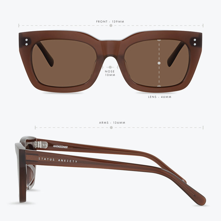Status Anxiety Antagonist Sunglasses Brown
