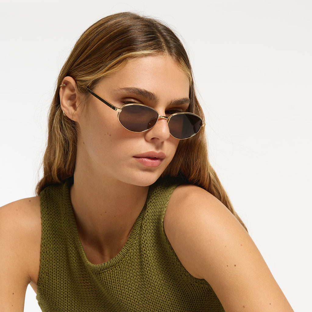 Enigma Gold Sunglasses | Status Anxiety