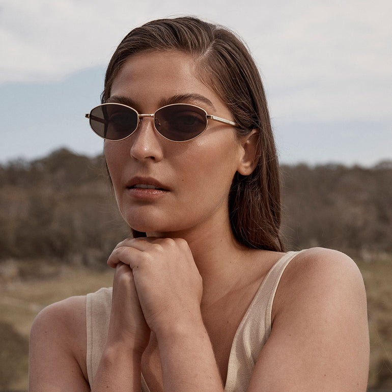 Status Anxiety Enigma Sunglasses Gold