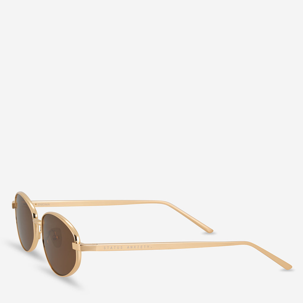 Enigma Gold Sunglasses | Status Anxiety