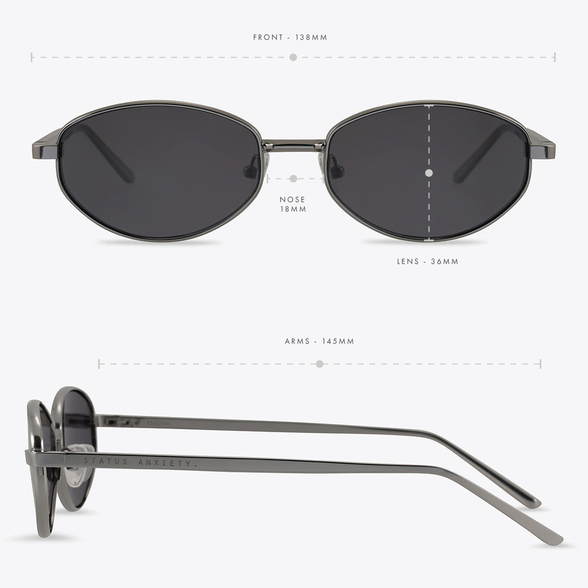 Enigma Sunglasses - Gunmetal