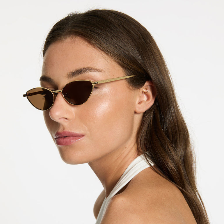Status Anxiety Halo Sunglasses Gold