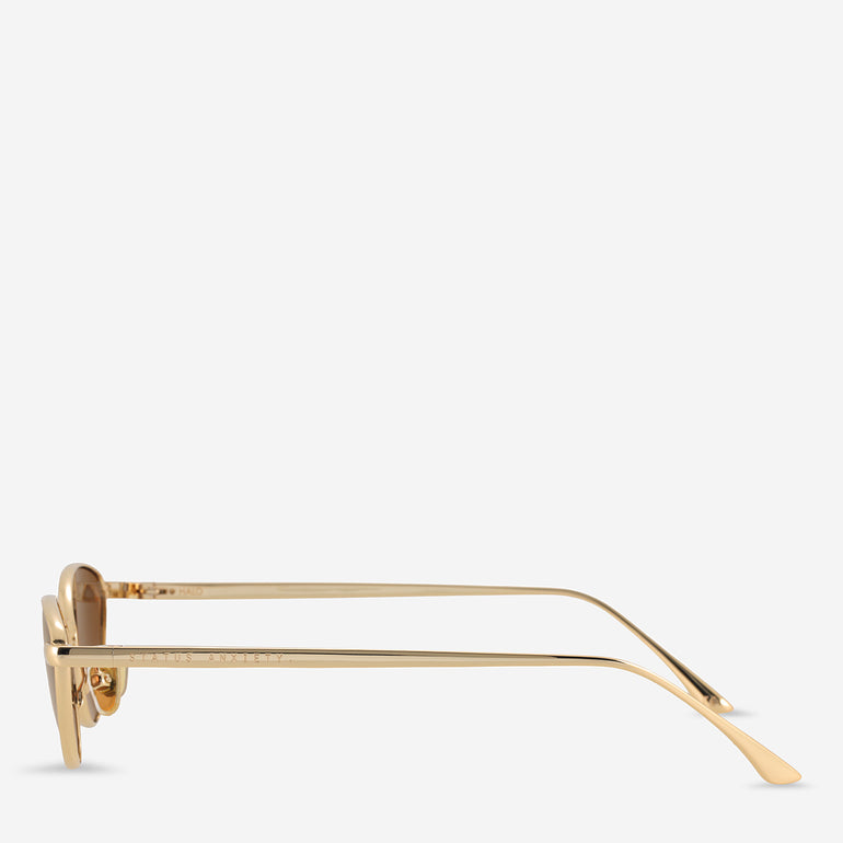 Status Anxiety Halo Sunglasses Gold
