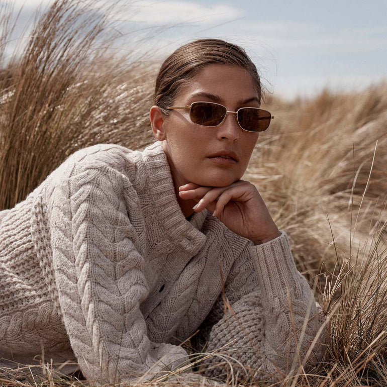 Status Anxiety Hypnosis Sunglasses Gold