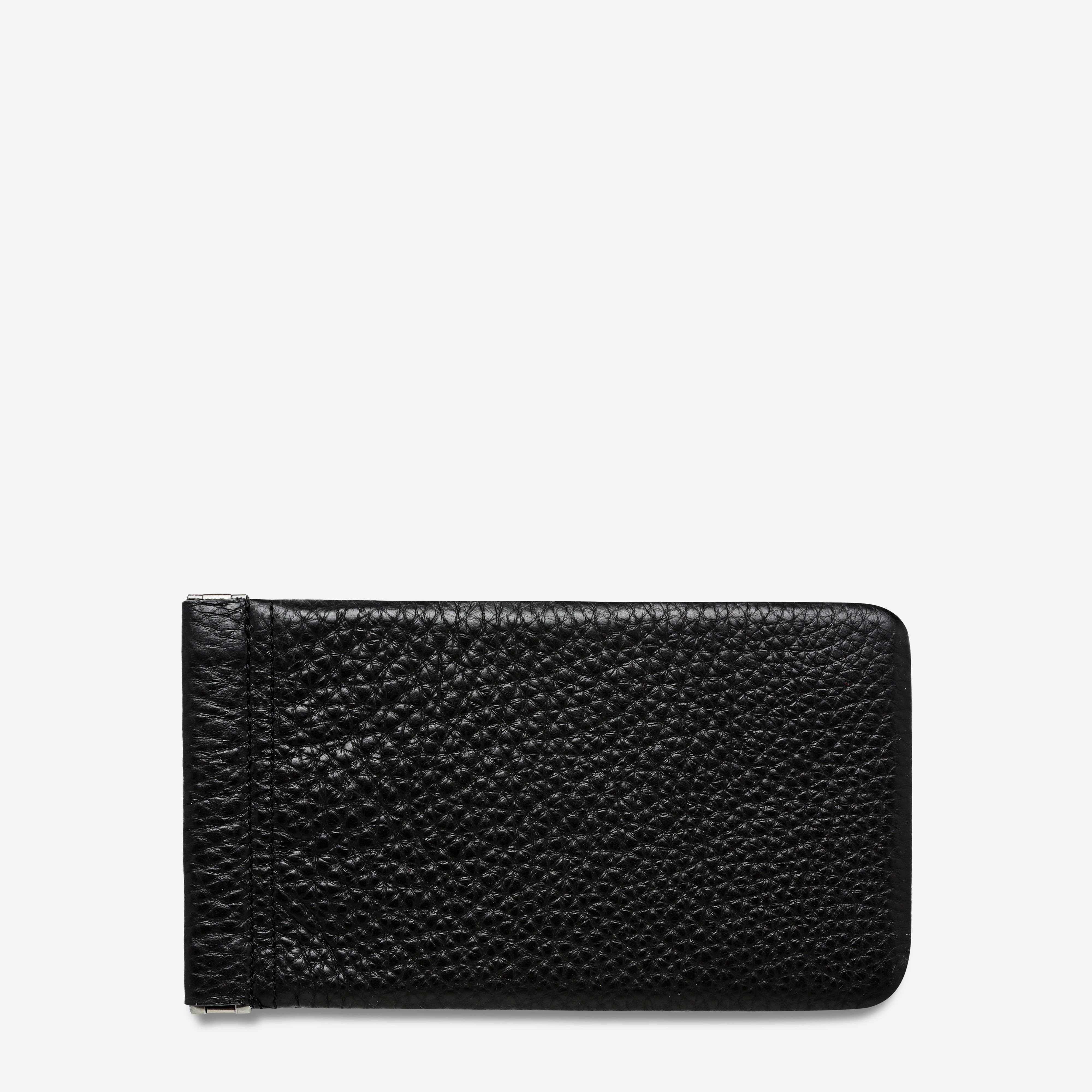 Status Anxiety Keepsake Leather Glasses Pouch Black