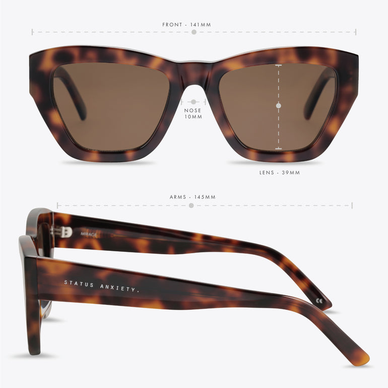 Status Anxiety Mirage Sunglasses Brown Tort