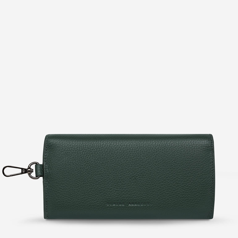 Status Anxiety ‘Into The Ether’ Leather Sunglasses Case Teal