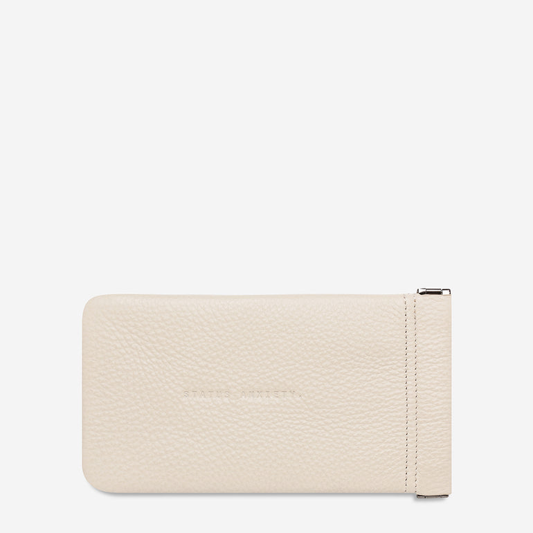 Status Anxiety Keepsake Leather Glasses Pouch Oat