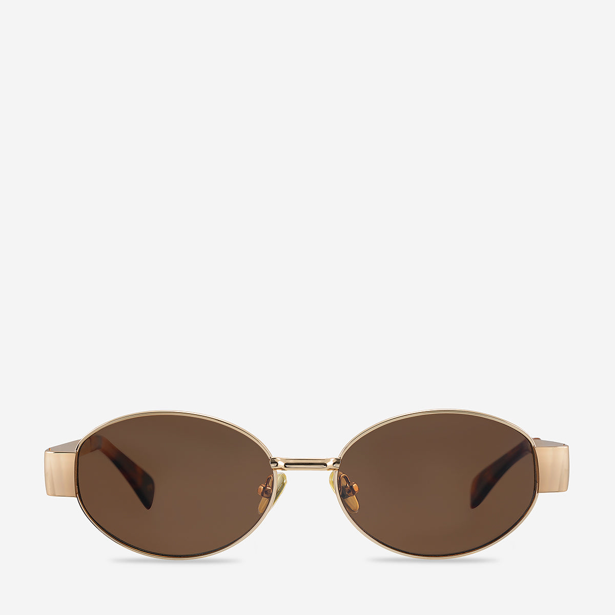 Status Anxiety Spherical Sunglasses Gold