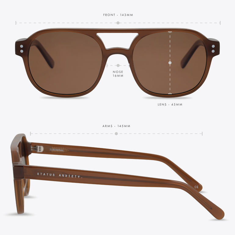 Status Anxiety Subliminal Sunglasses Brown